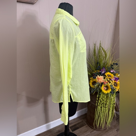 Maurice’s • Neon Cotton Sheer Button Down - Picture 3 of 8